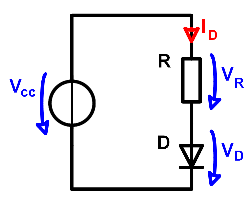 Diode mit Vorwiderstand