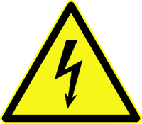 Warnschild Hochspannung